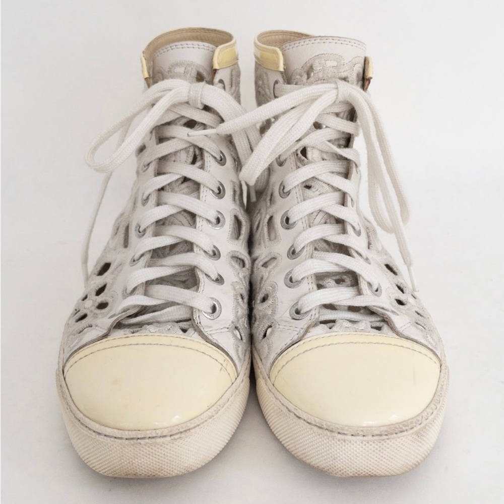 Chanel Open Shell Cap Toe Sneakers